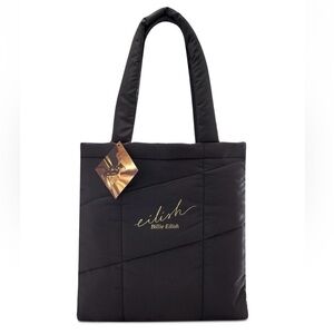 Eilish by Billie Eilish Black Quilted Tote Bag